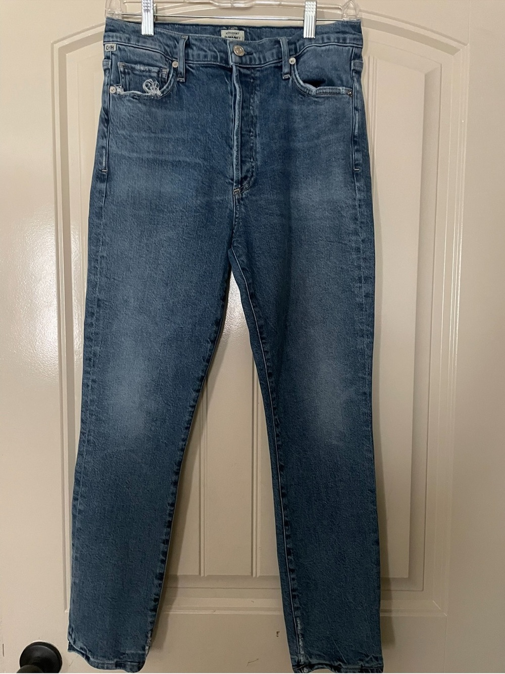Citizens Of Humanity Vintage Wash Slim Straight Jeans - Blue